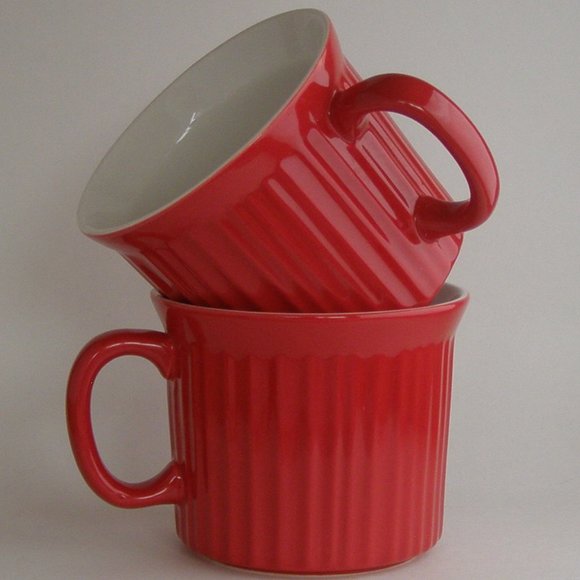 Corningware Dining 2 Corningware Soup Mug Cup 2 Oz Red Poshmark